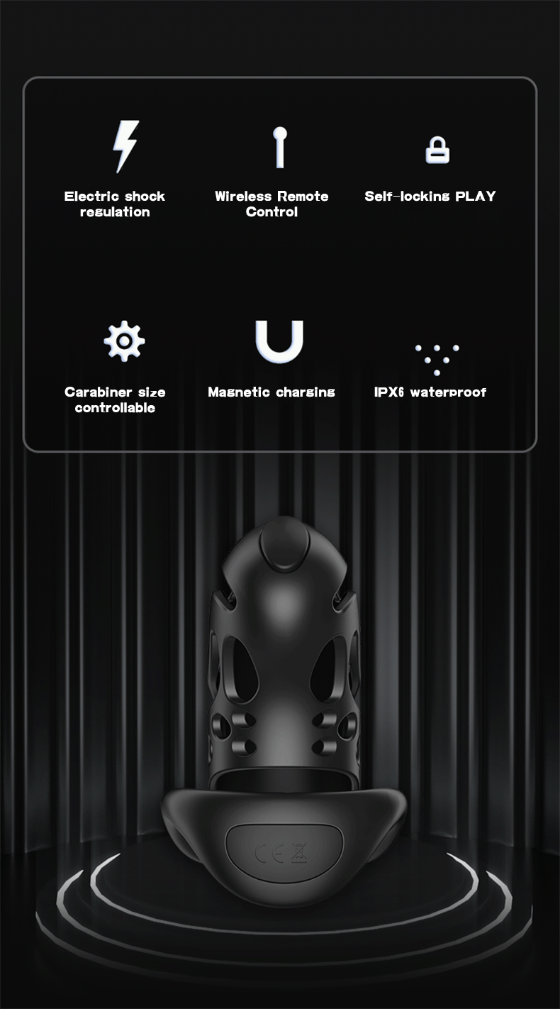 Jaula de castidad con control remoto inteligente Cagio™