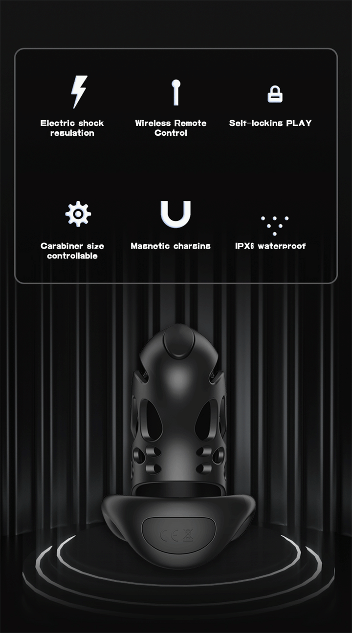 Jaula de castidad con control remoto inteligente Cagio™