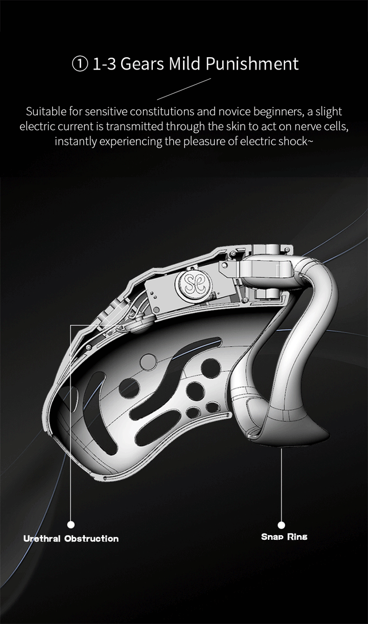 Jaula de castidad con control remoto inteligente Cagio™