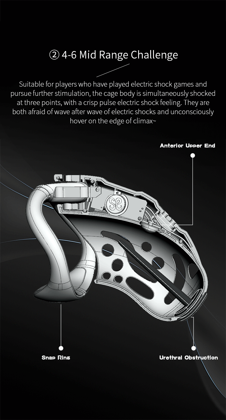 Jaula de castidad con control remoto inteligente Cagio™