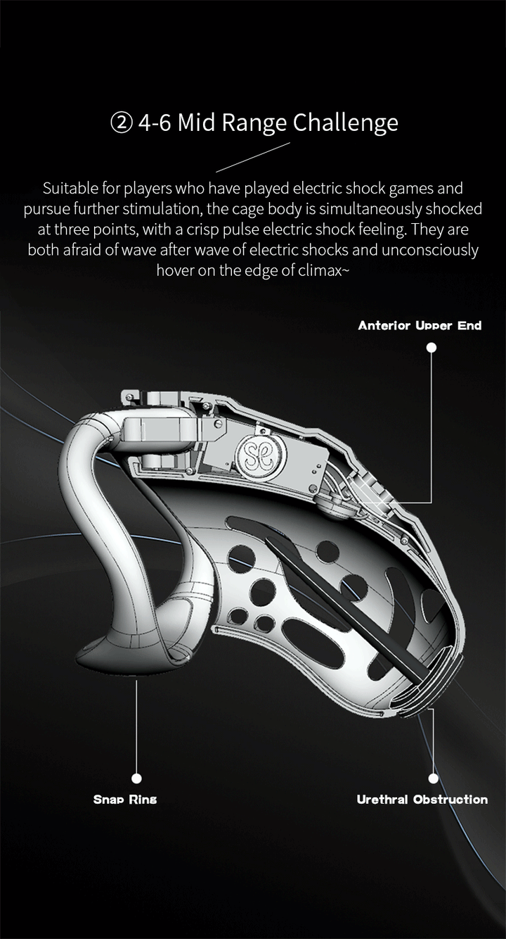 Jaula de castidad con control remoto inteligente Cagio™