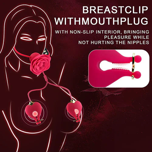 Rose Mouth Plug & BDSM Play Set