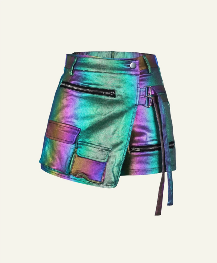 Pantalones cortos cargo con múltiples bolsillos 