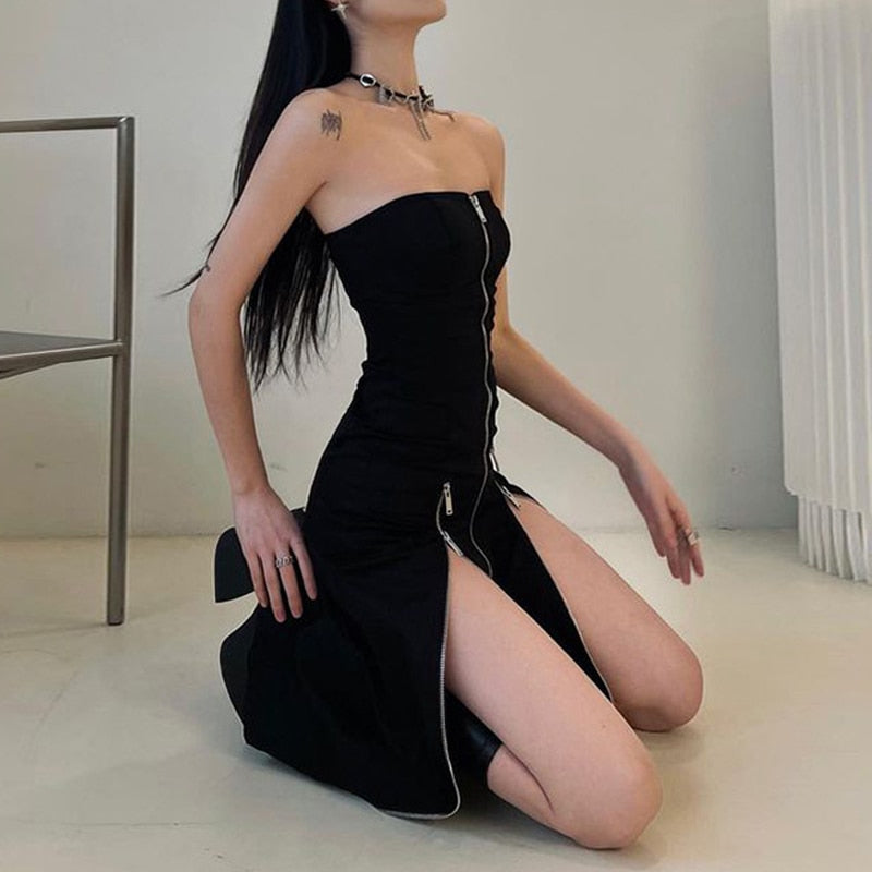 Vestido con cremallera