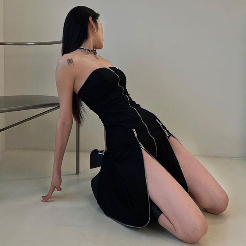 Vestido con cremallera