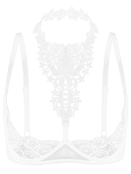 Sujetador Halter Transparente 