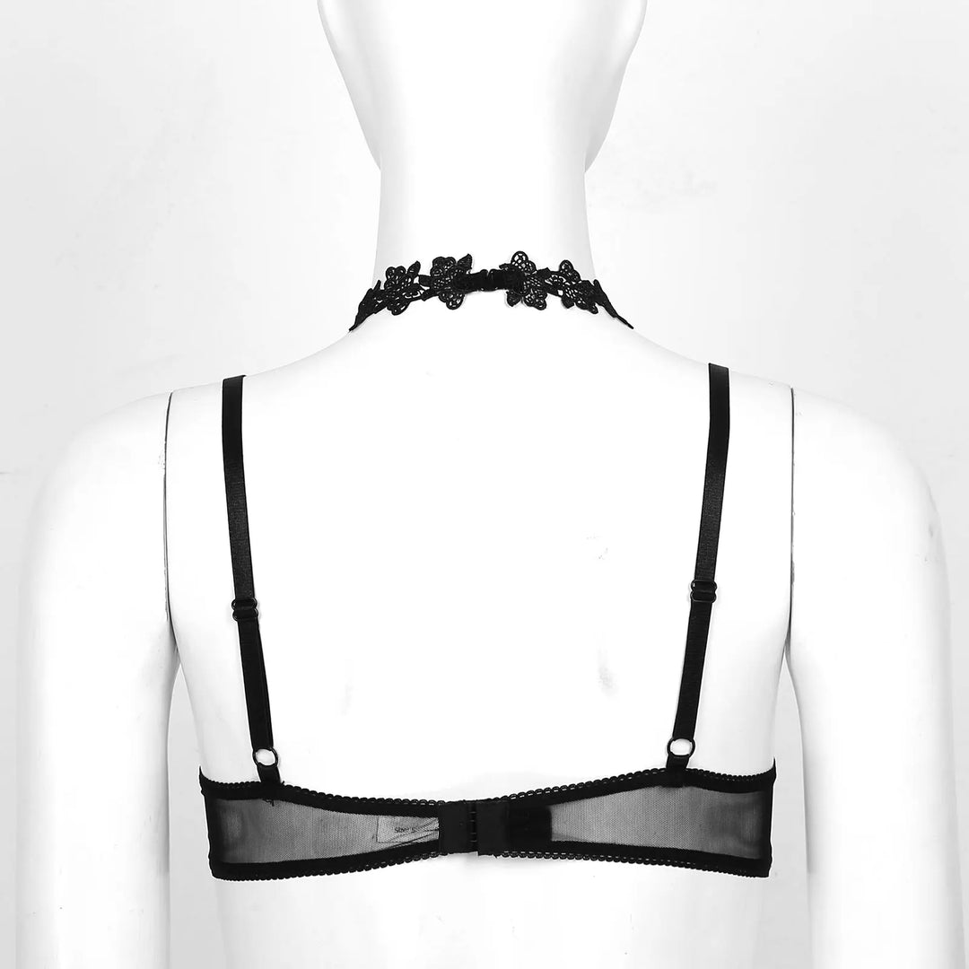 Sujetador Halter Transparente 
