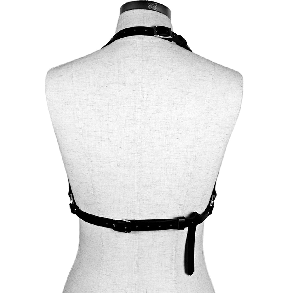 Sujetador de arnés de cuero