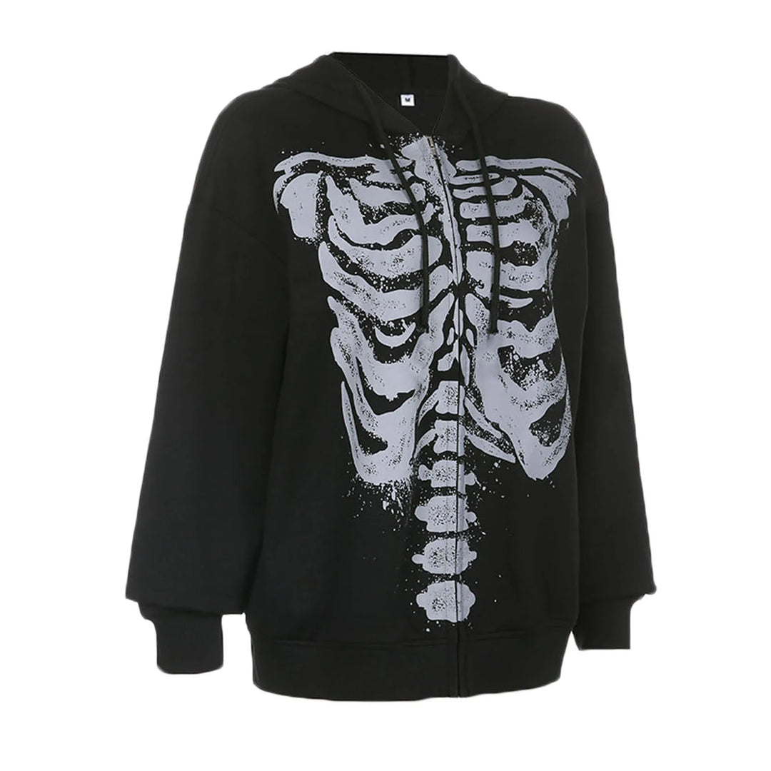Sudadera con capucha de esqueleto 