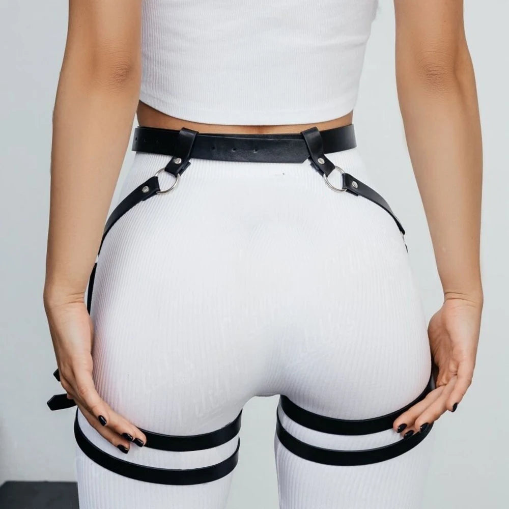 Cinturón de arnés de cintura punk