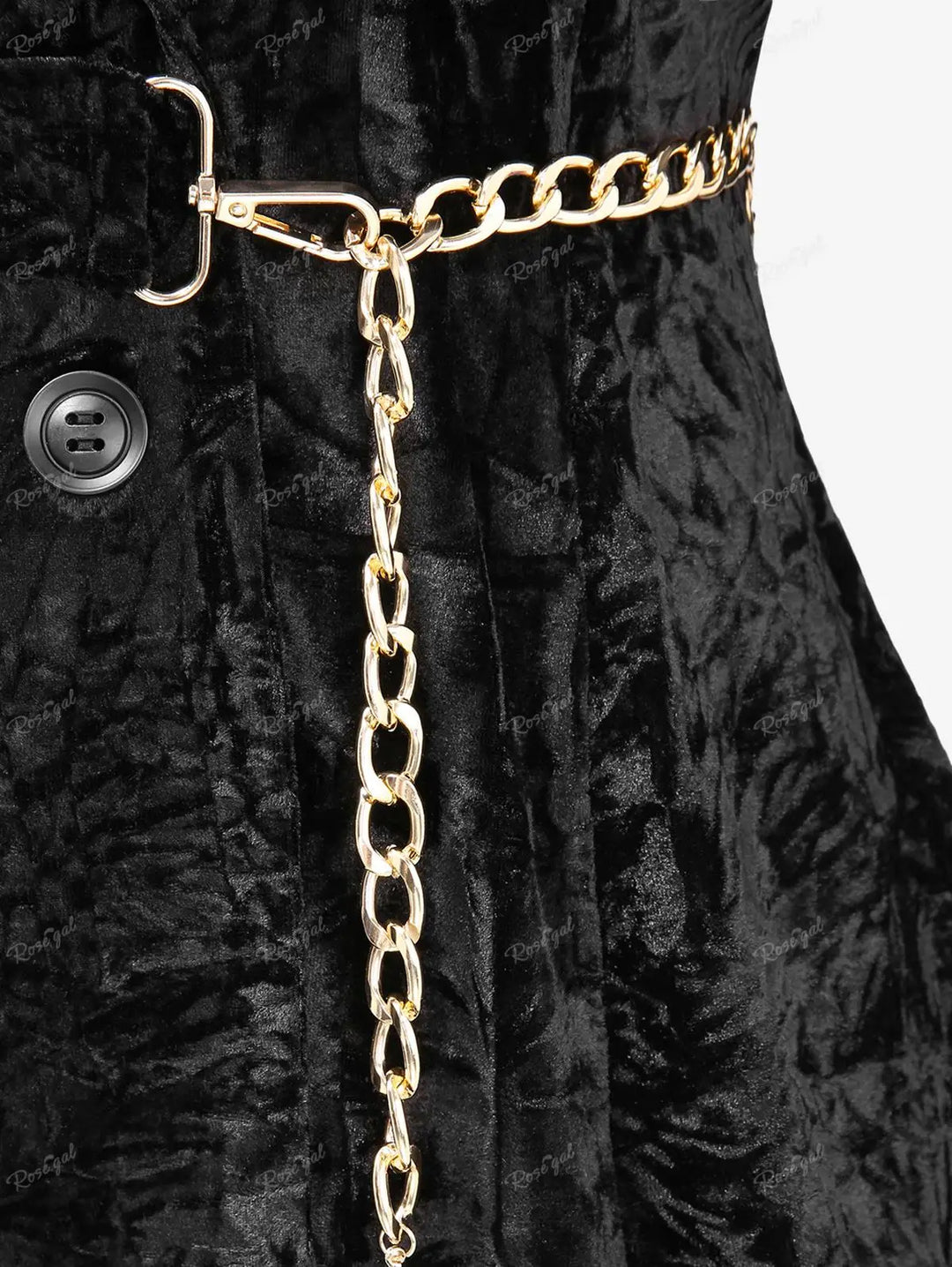 Abrigo negro con cuello