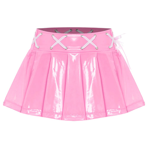 Minifalda con cordones 