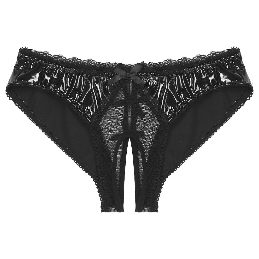 Bragas de látex sin entrepierna 