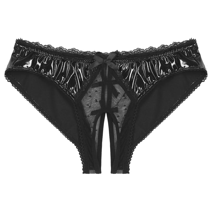 Bragas de látex sin entrepierna 