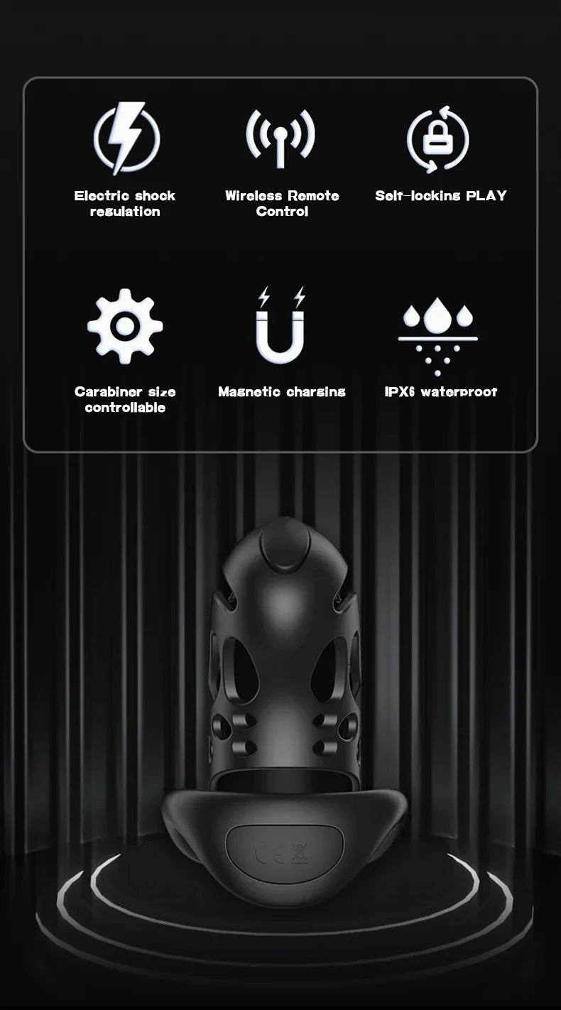 Jaula de castidad con control remoto inteligente Cagio™