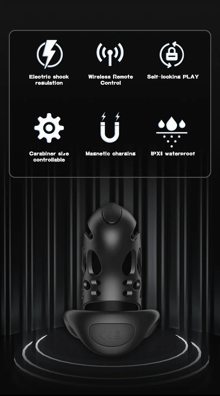 Jaula de castidad con control remoto inteligente Cagio™