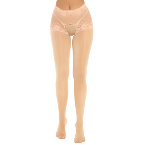 Pantimedias con entrepierna abierta