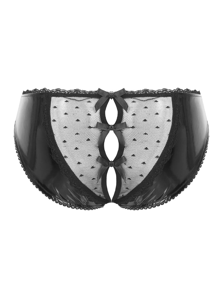 Bragas de látex sin entrepierna 