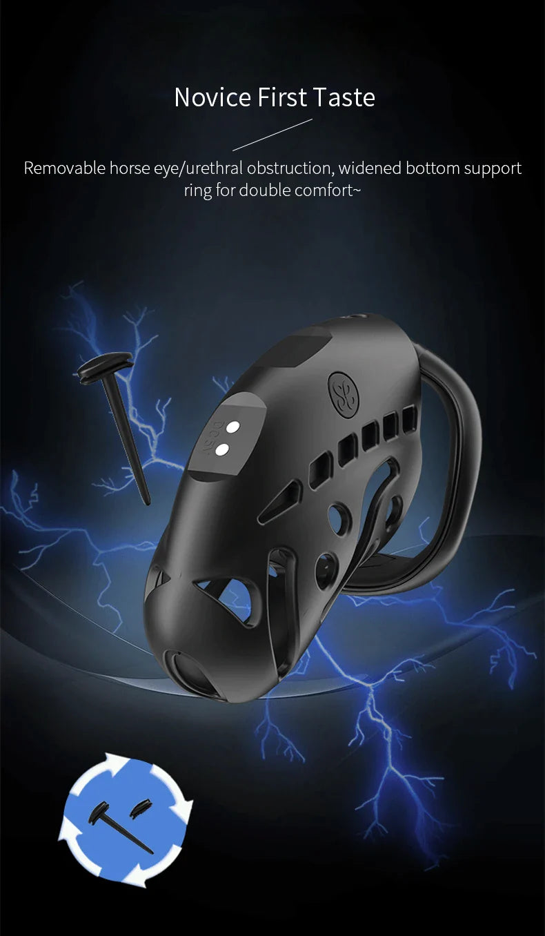 Jaula de castidad con control remoto inteligente Cagio™