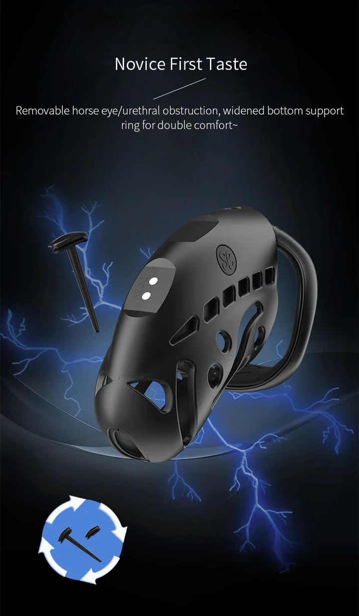 Jaula de castidad con control remoto inteligente Cagio™