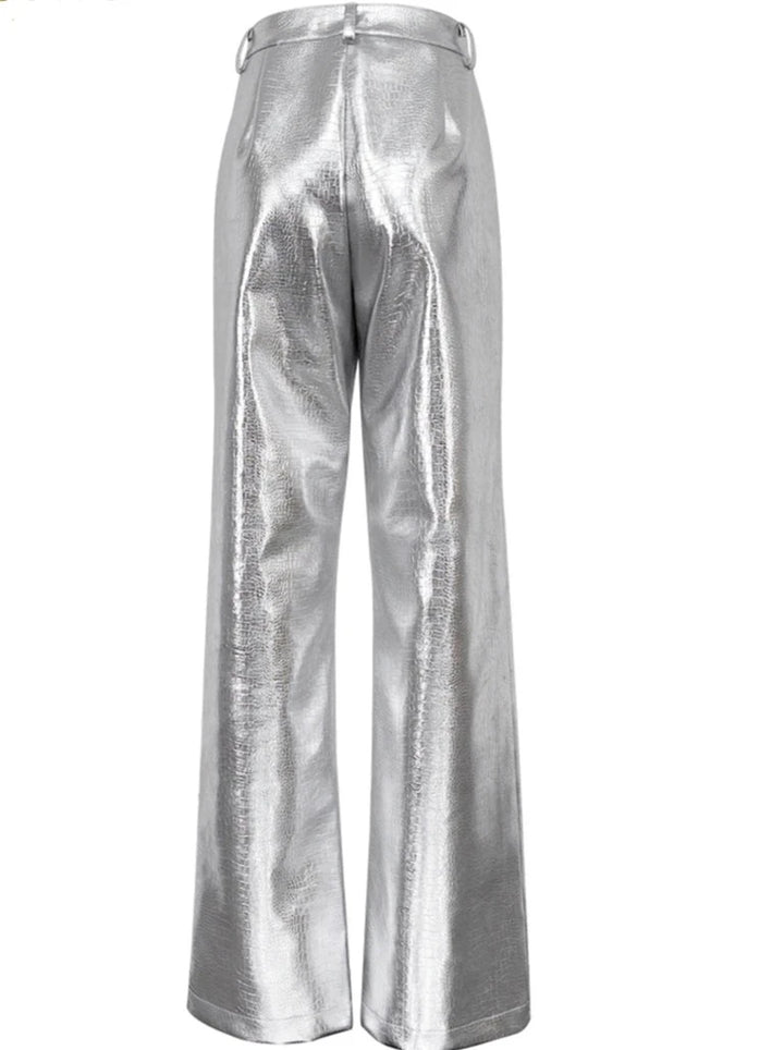 Pantalones metálicos para mujer