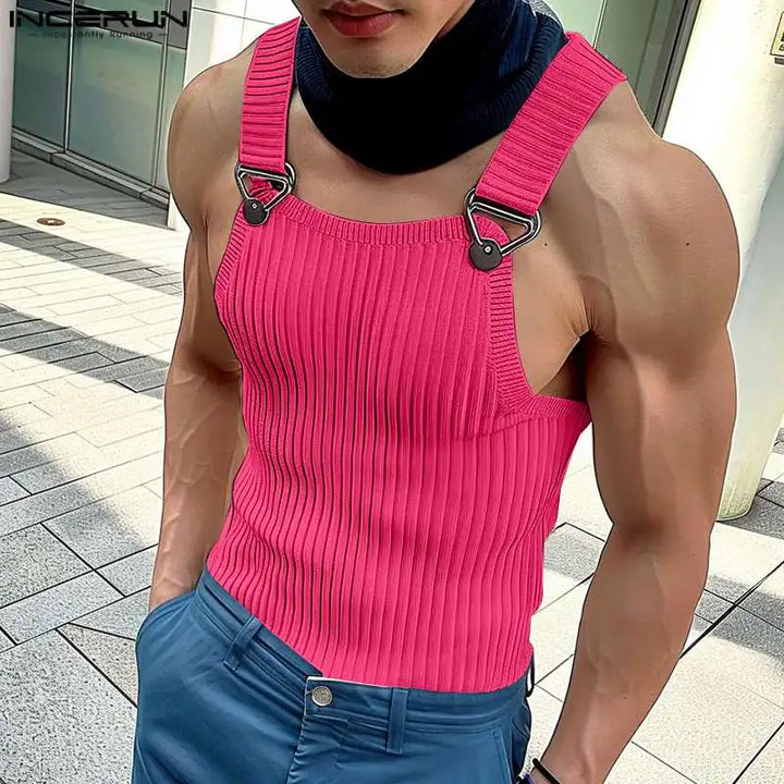 Camiseta sin mangas abotonada