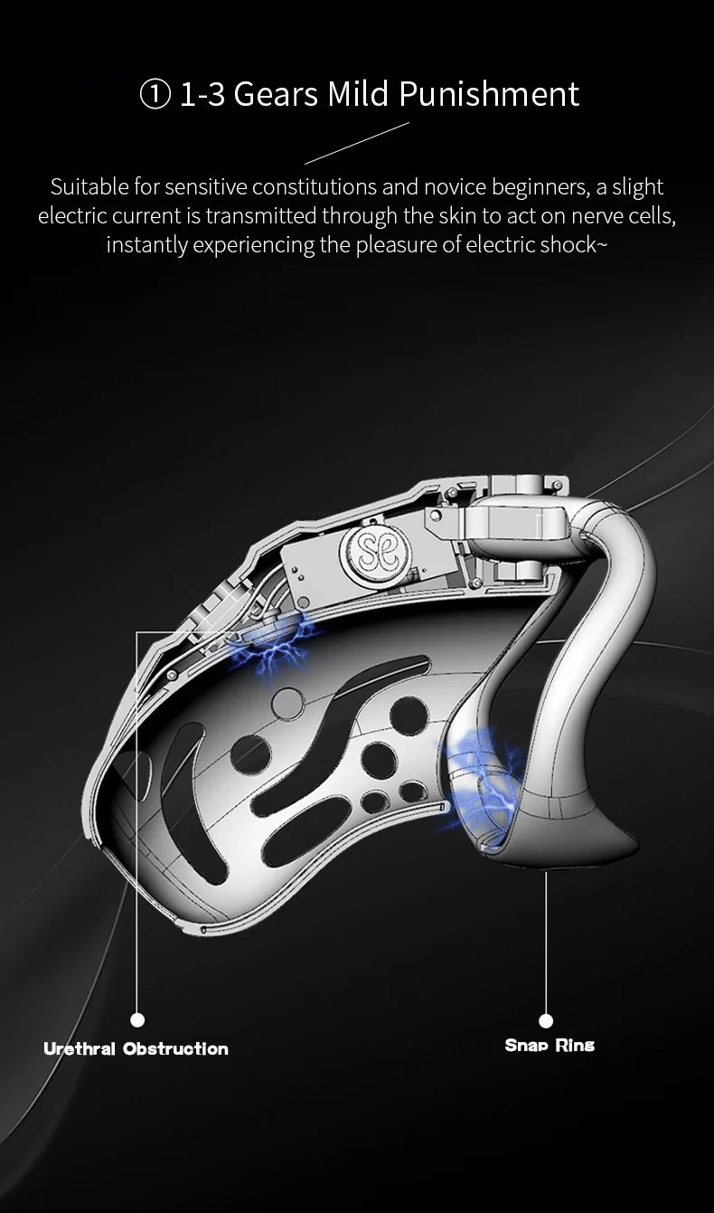 Jaula de castidad con control remoto inteligente Cagio™