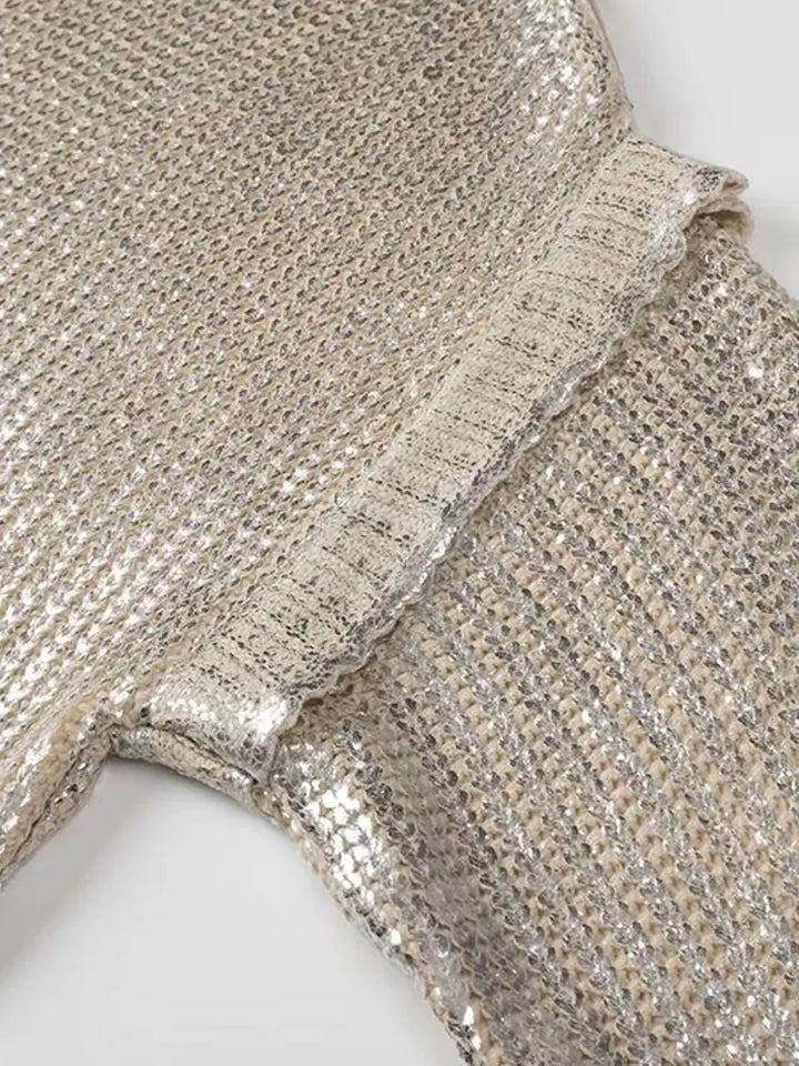 Suéter de papel de aluminio 