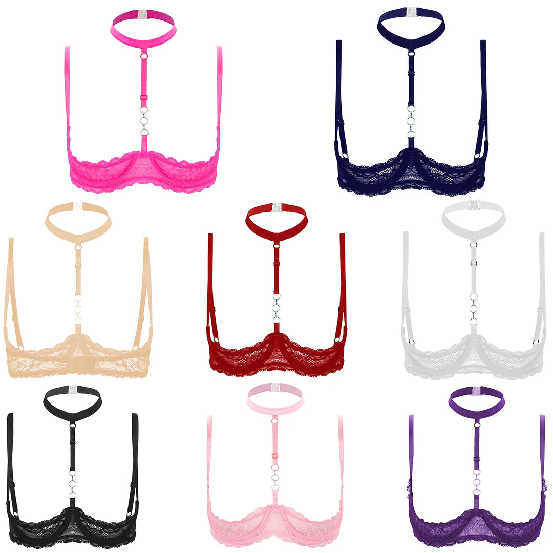 Sujetador sexy con cuello halter 