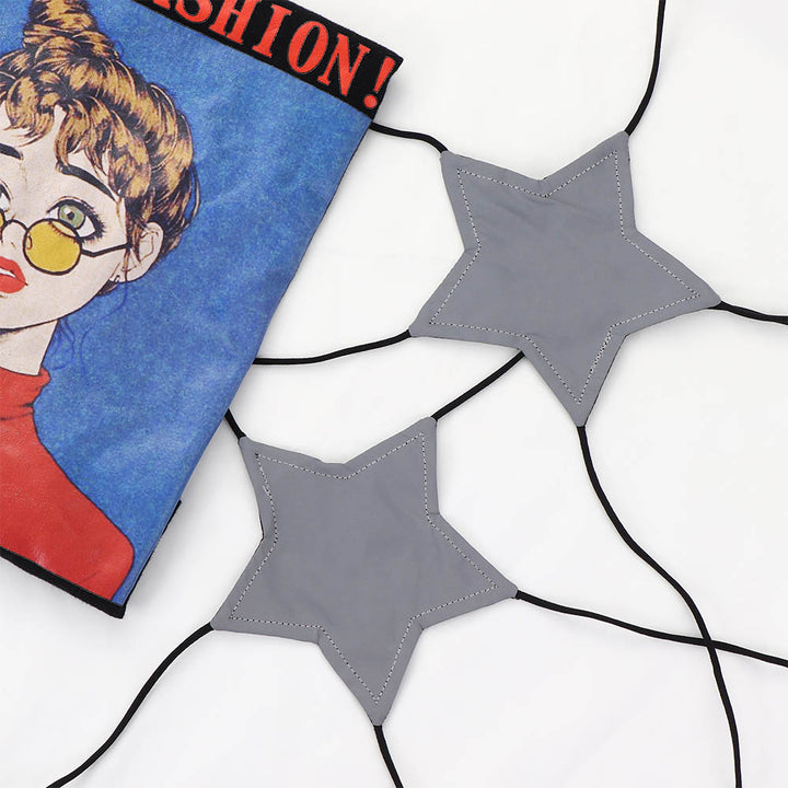 Parte superior de cuero con forma de estrella