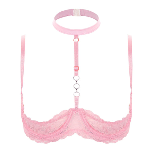 Sujetador sexy con cuello halter 