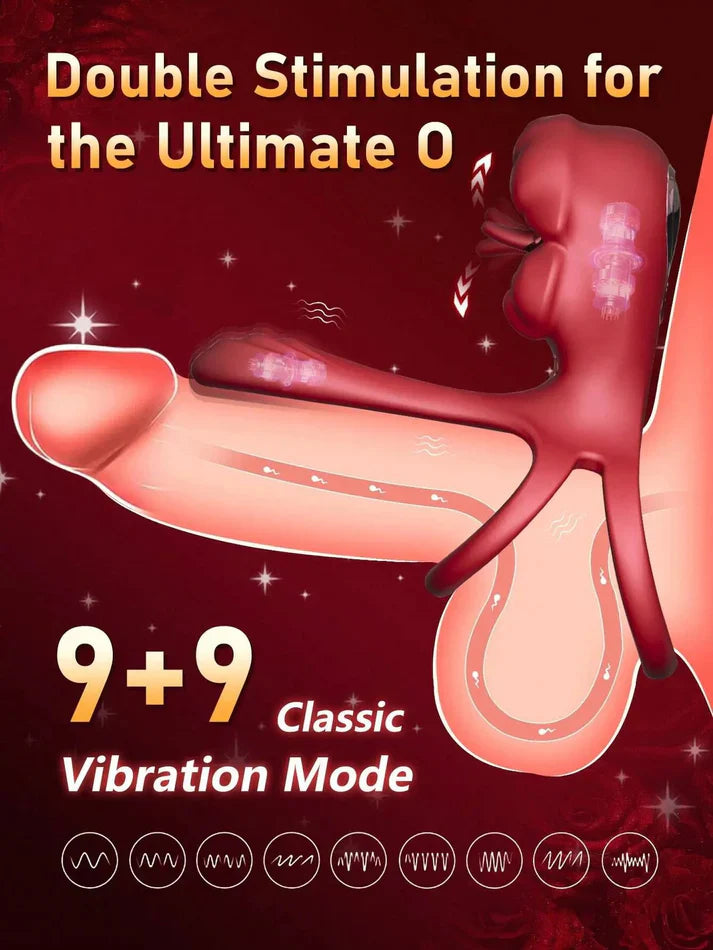 Vibrador impermeable KissMaster para parejas