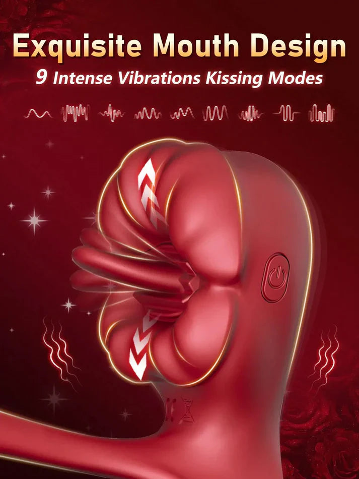 Vibrador impermeable KissMaster para parejas