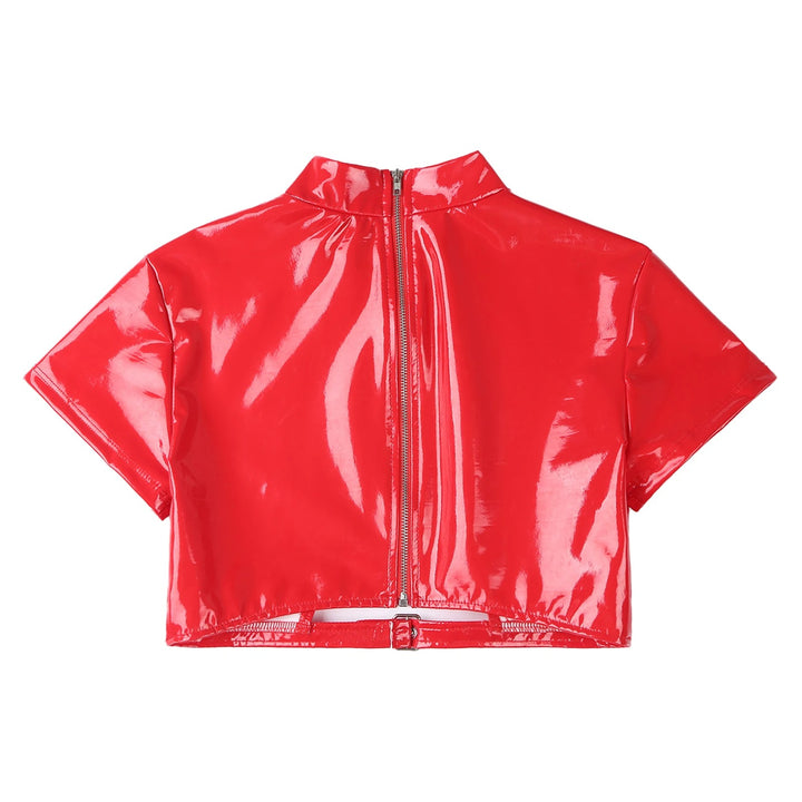 Top corto de cuero Alisa