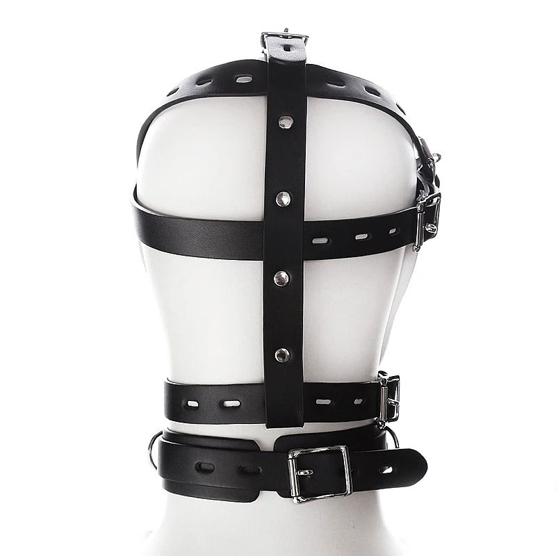 Máscara de arnés de cuero