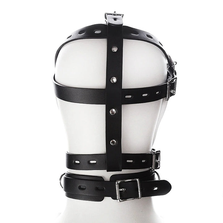 Máscara de arnés de cuero