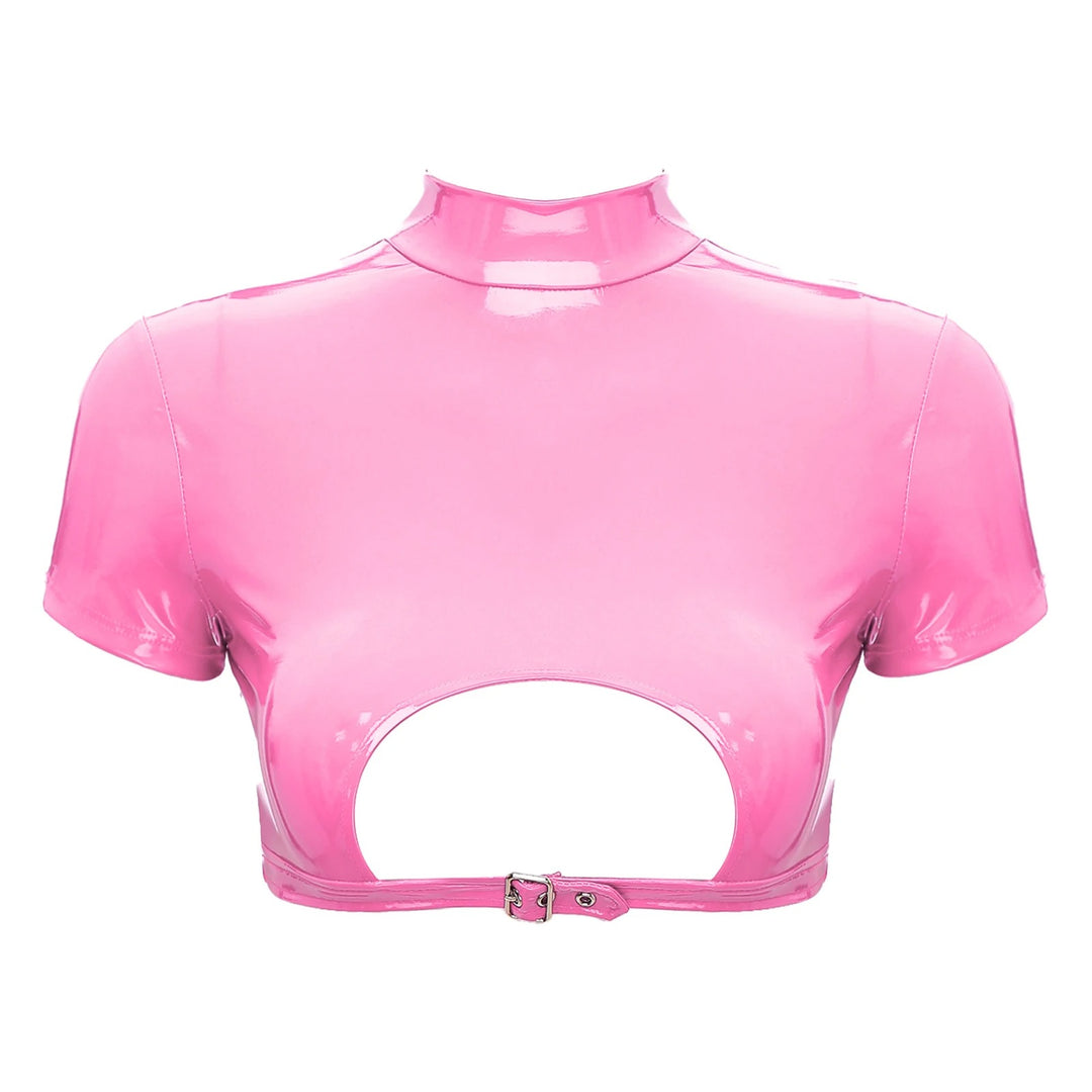 Top corto de cuero Alisa