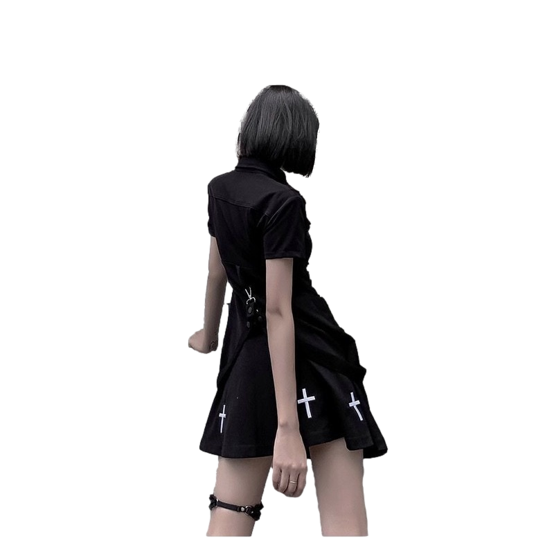 Mini vestido con lazo 