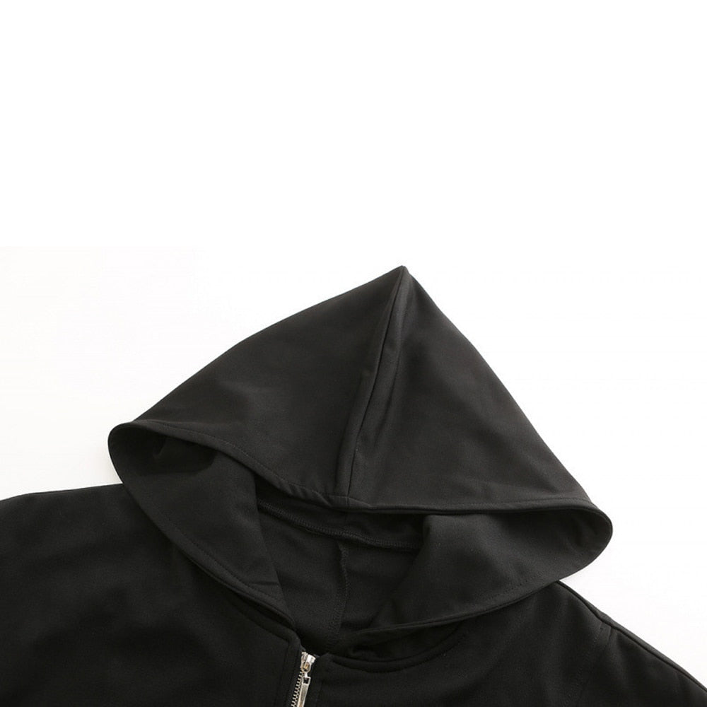 Chaqueta gótica con capucha 