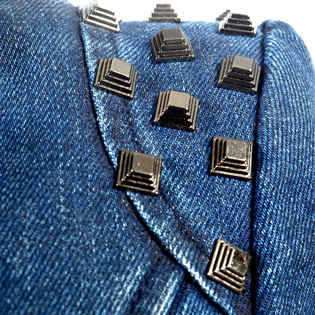 Chaqueta de cuero gótica de Agnese 