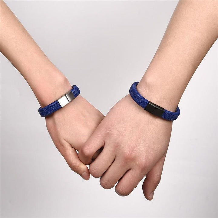 Pulsera de cuero trenzado