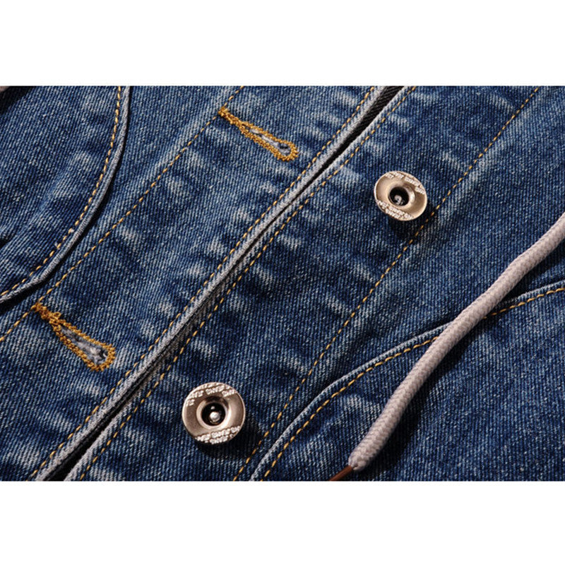 Chaleco vaquero con capucha 