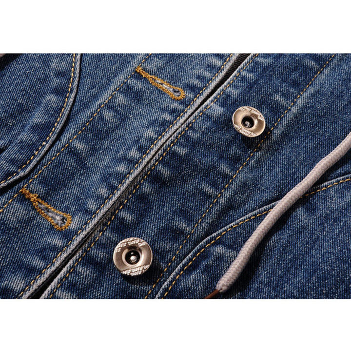 Chaleco vaquero con capucha 