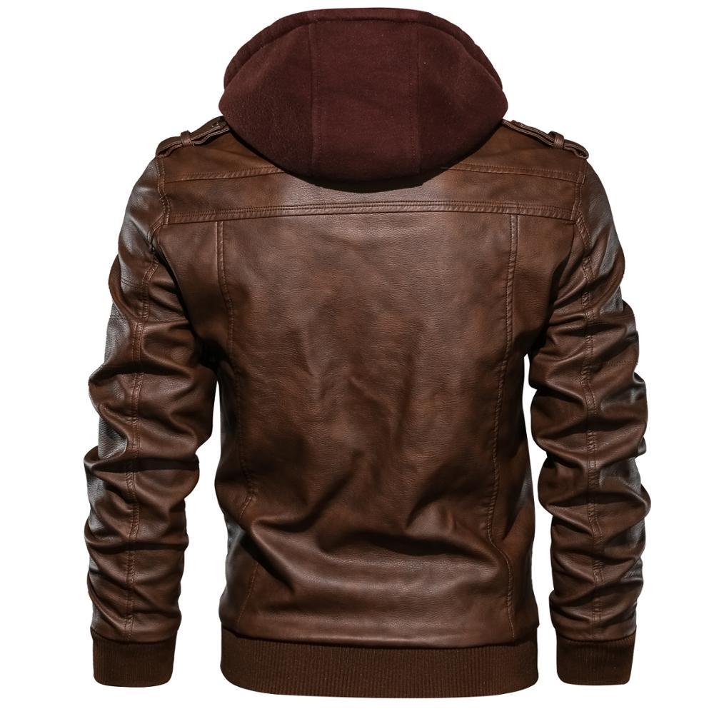 Chaqueta de cuero para hombre 