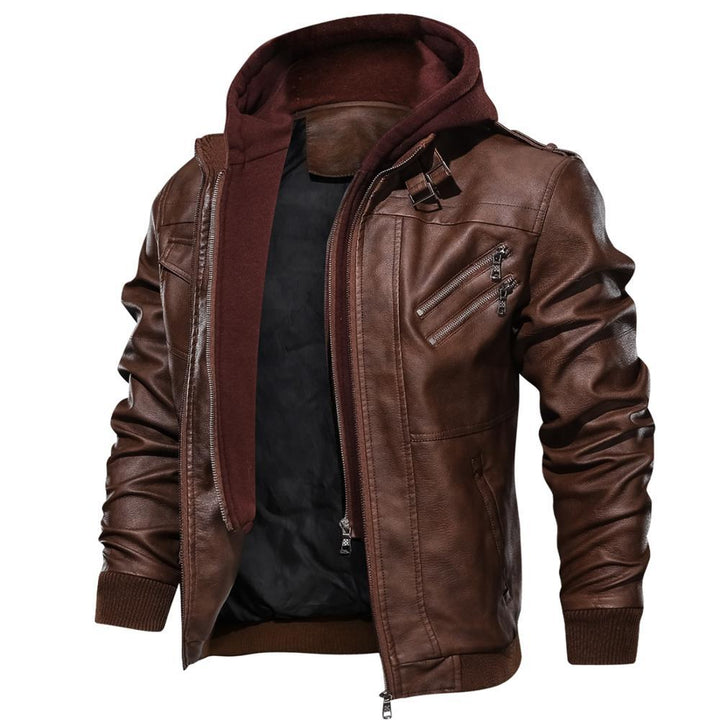 Chaqueta de cuero para hombre 