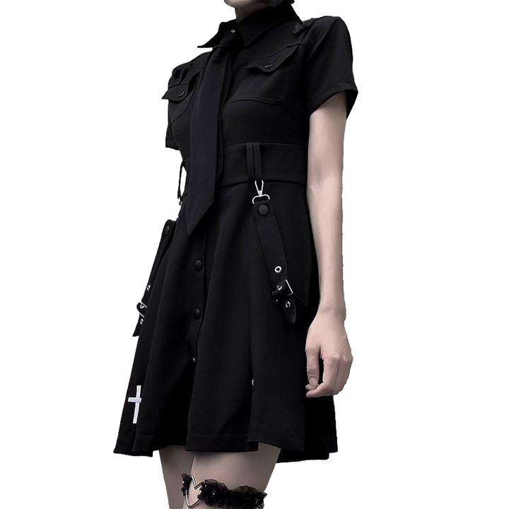 Mini vestido con lazo 