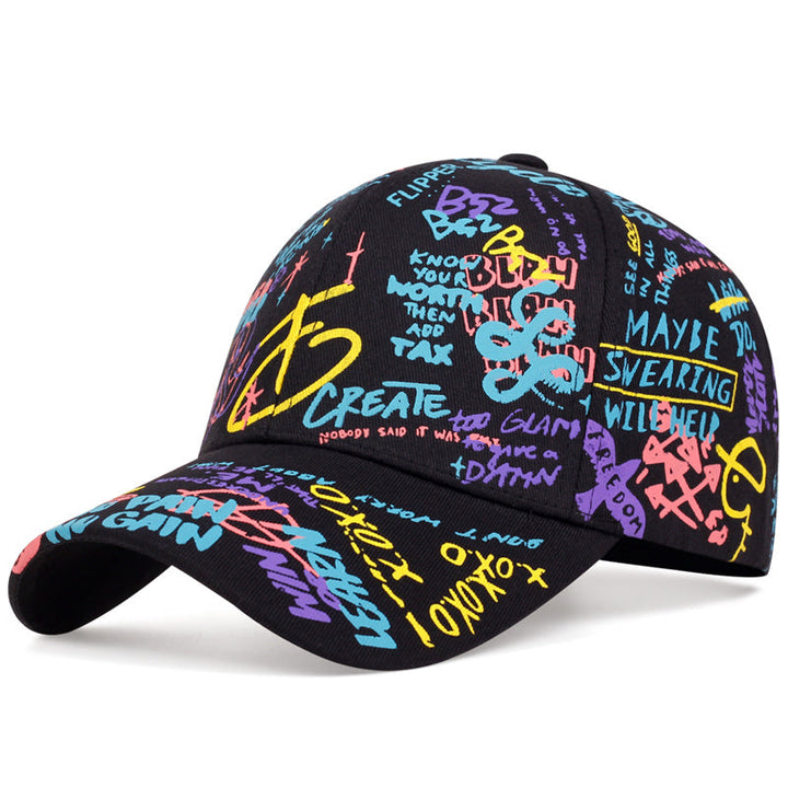 Gorra de béisbol con grafiti
