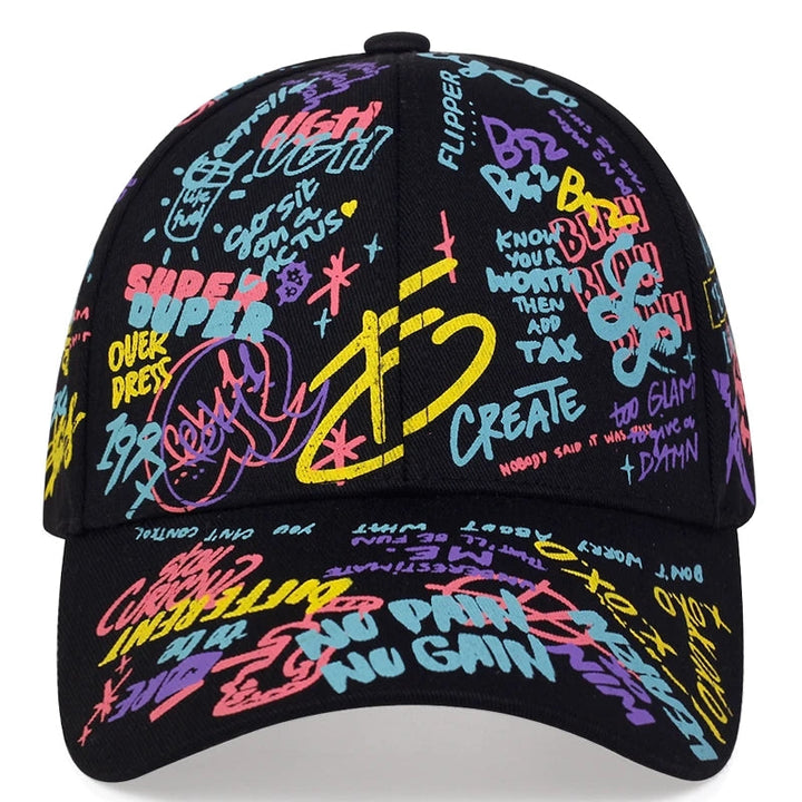 Gorra de béisbol con grafiti