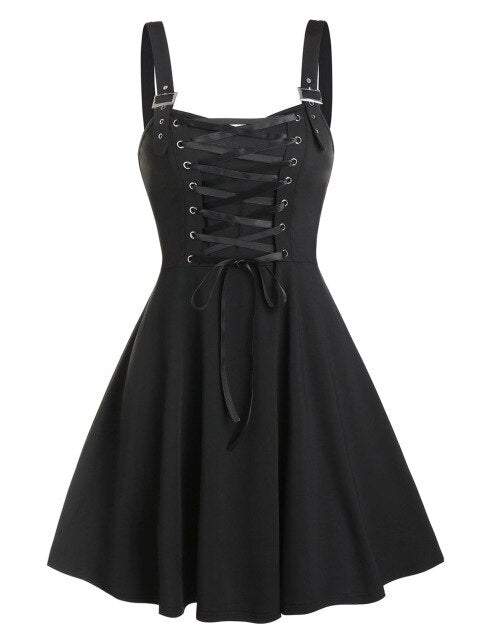 Vestido negro gótico