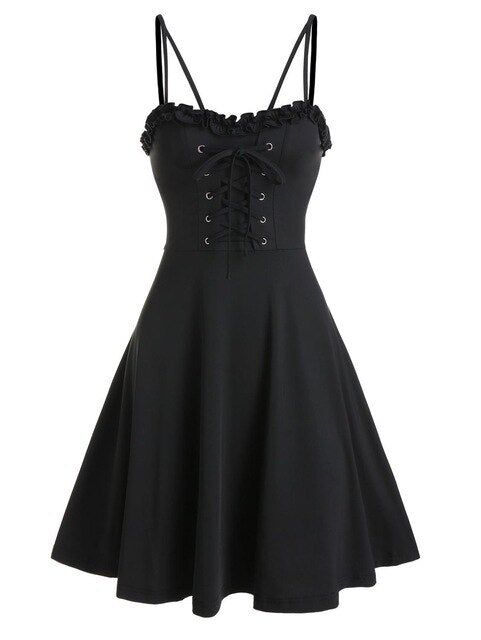 Vestido negro gótico